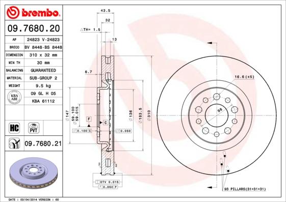 Breco BS 8448 - Disque de frein cwaw.fr