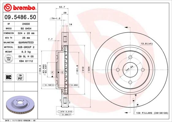 Breco BS 8454 - Disque de frein cwaw.fr