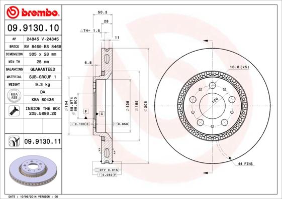 Breco BS 8469 - Disque de frein cwaw.fr