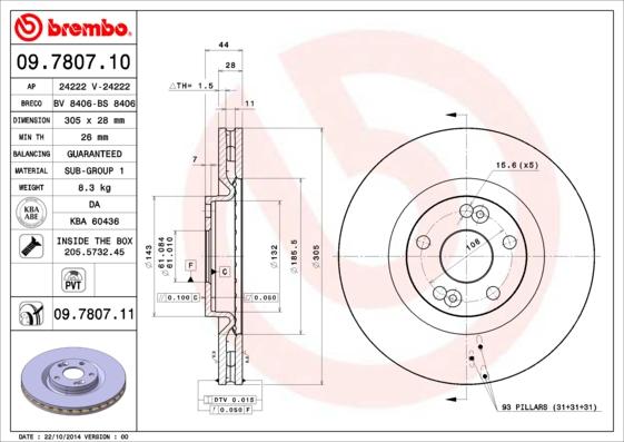 Breco BS 8406 - Disque de frein cwaw.fr