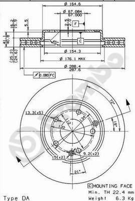 Breco BS 8402 - Disque de frein cwaw.fr