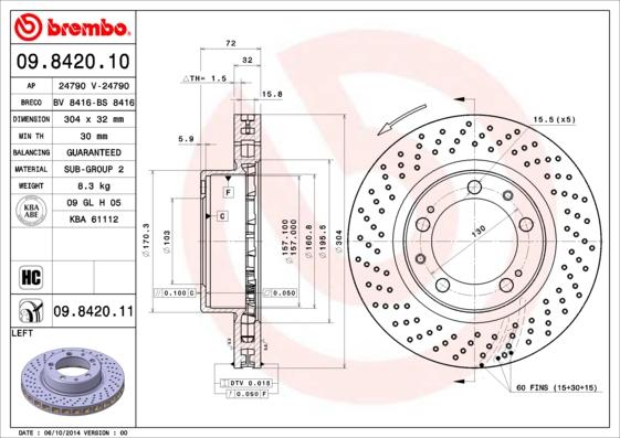 Breco BS 8416 - Disque de frein cwaw.fr