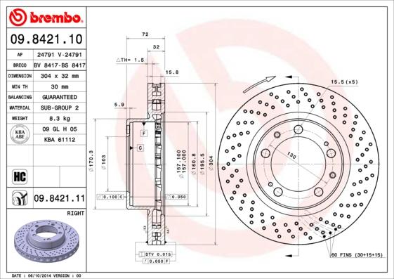 Breco BS 8417 - Disque de frein cwaw.fr