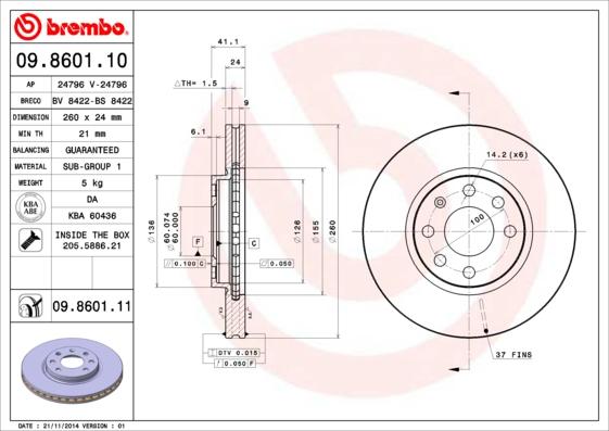 Breco BS 8422 - Disque de frein cwaw.fr