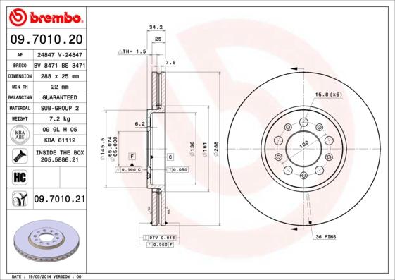 Breco BS 8471 - Disque de frein cwaw.fr