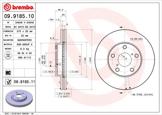 Breco BS 8472 - Disque de frein cwaw.fr