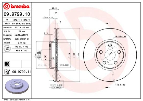 Breco BS 8590 - Disque de frein cwaw.fr