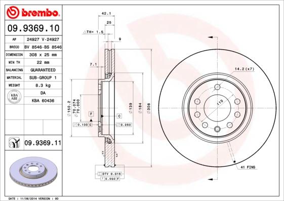 Breco BS 8546 - Disque de frein cwaw.fr