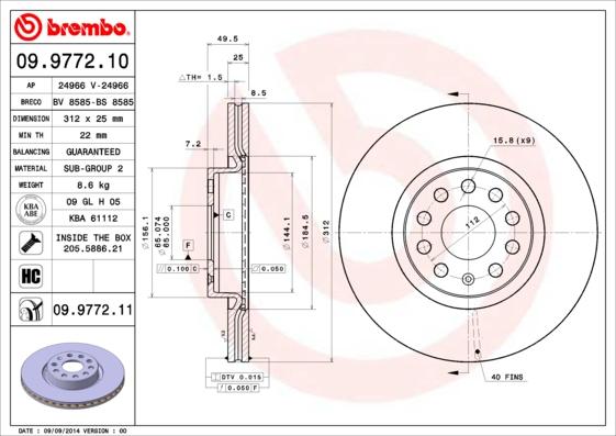 Breco BS 8585 - Disque de frein cwaw.fr