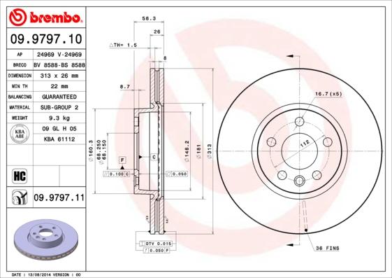 Breco BS 8588 - Disque de frein cwaw.fr