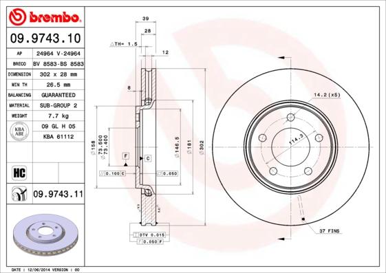 Breco BS 8583 - Disque de frein cwaw.fr