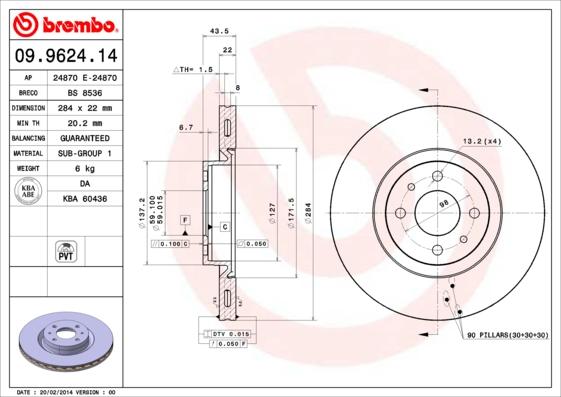 Breco BS 8536 - Disque de frein cwaw.fr