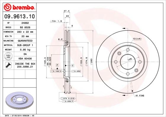 Breco BS 8528 - Disque de frein cwaw.fr