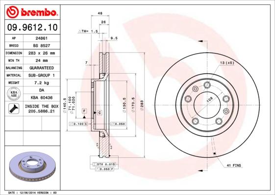 Breco BS 8527 - Disque de frein cwaw.fr