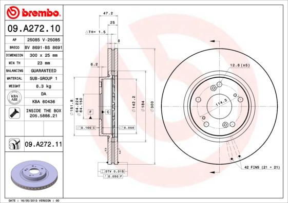 Breco BS 8691 - Disque de frein cwaw.fr