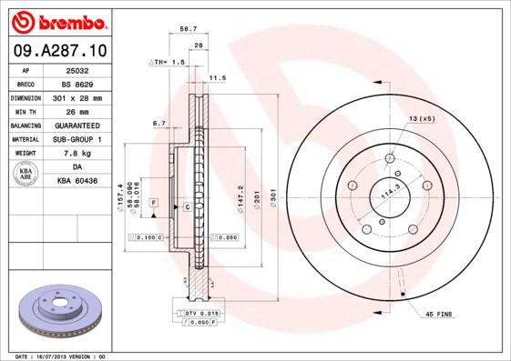 Breco BS 8629 - Disque de frein cwaw.fr