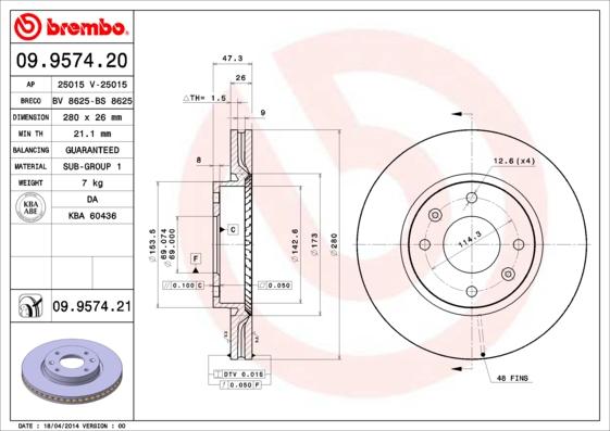 Breco BS 8625 - Disque de frein cwaw.fr