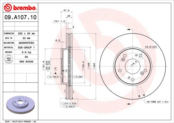 Breco BS 8670 - Disque de frein cwaw.fr