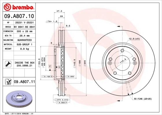 Breco BS 8841 - Disque de frein cwaw.fr