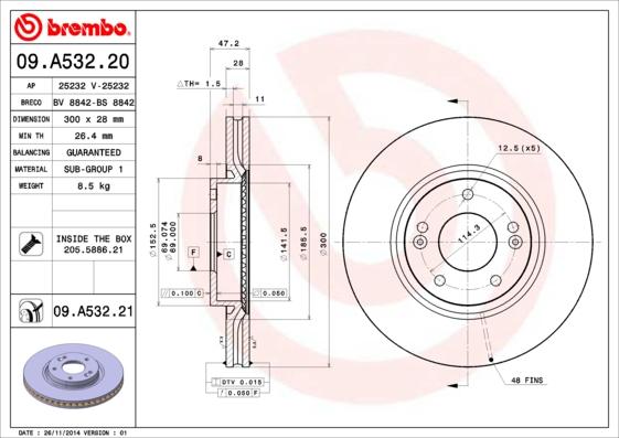 Breco BS 8842 - Disque de frein cwaw.fr