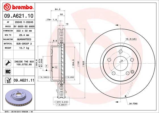 Breco BS 8855 - Disque de frein cwaw.fr