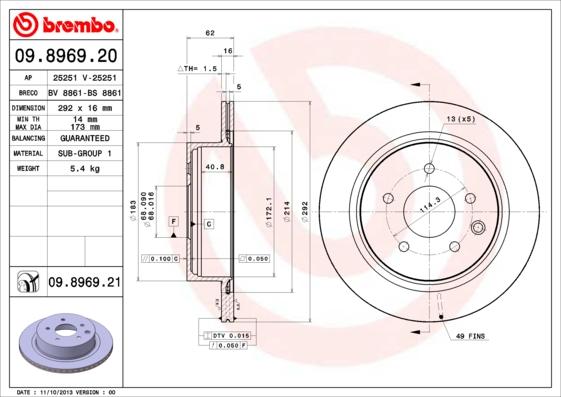 Breco BS 8861 - Disque de frein cwaw.fr