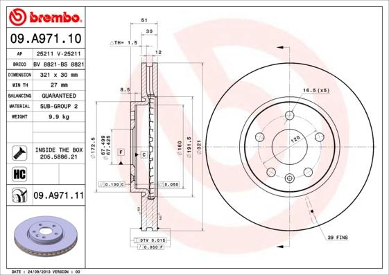 Breco BS 8821 - Disque de frein cwaw.fr