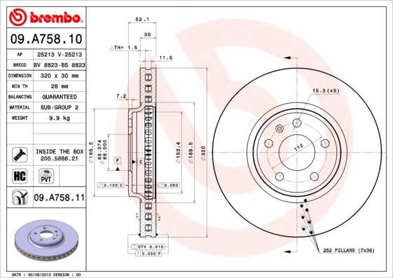 Breco BS 8823 - Disque de frein cwaw.fr