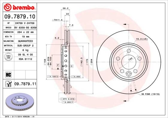 Breco BS 8359 - Disque de frein cwaw.fr