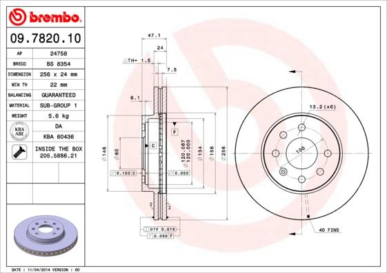 Breco BS 8354 - Disque de frein cwaw.fr