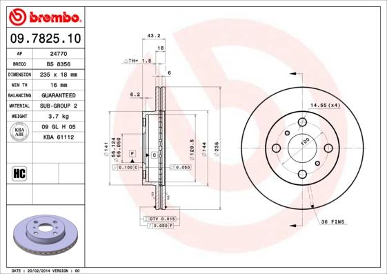 Breco BS 8356 - Disque de frein cwaw.fr