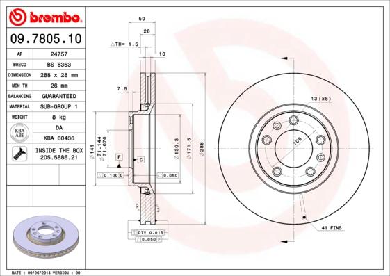 Breco BS 8353 - Disque de frein cwaw.fr