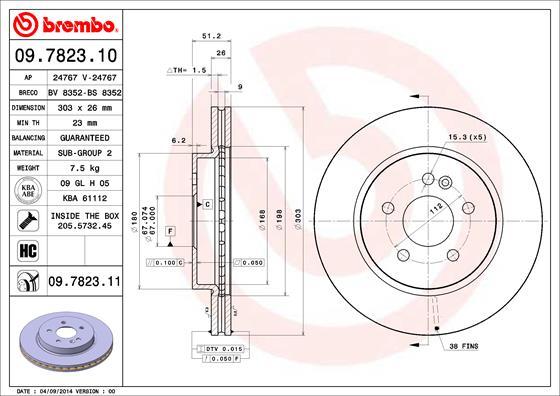 Breco BS 8352 - Disque de frein cwaw.fr