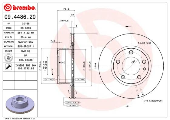 Breco BS 8309 - Disque de frein cwaw.fr