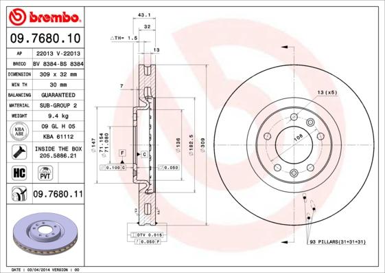 Breco BS 8384 - Disque de frein cwaw.fr