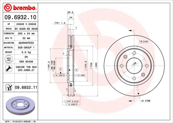 Breco BS 8268 - Disque de frein cwaw.fr