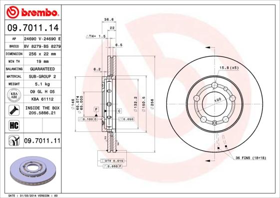 Breco BS 8279 - Disque de frein cwaw.fr