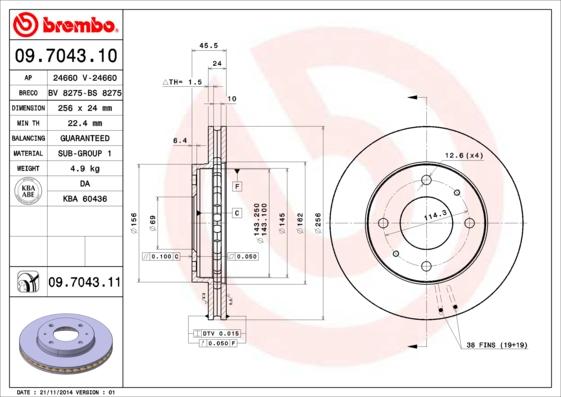 Breco BS 8275 - Disque de frein cwaw.fr