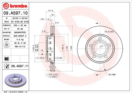 Breco BS 8759 - Disque de frein cwaw.fr