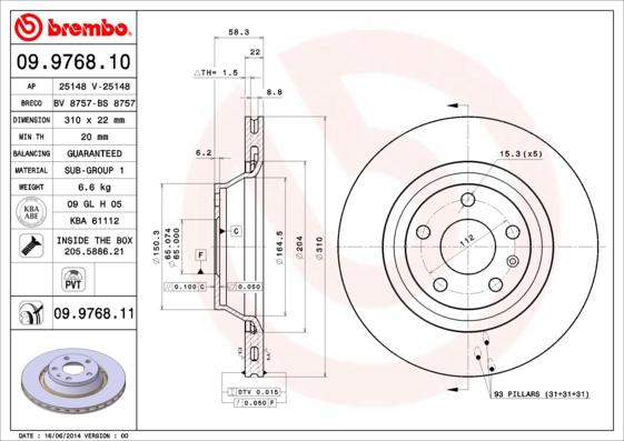 Breco BS 8757 - Disque de frein cwaw.fr