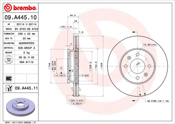 Breco BS 8723 - Disque de frein cwaw.fr