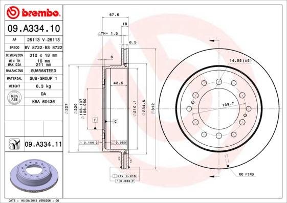 Breco BS 8722 - Disque de frein cwaw.fr