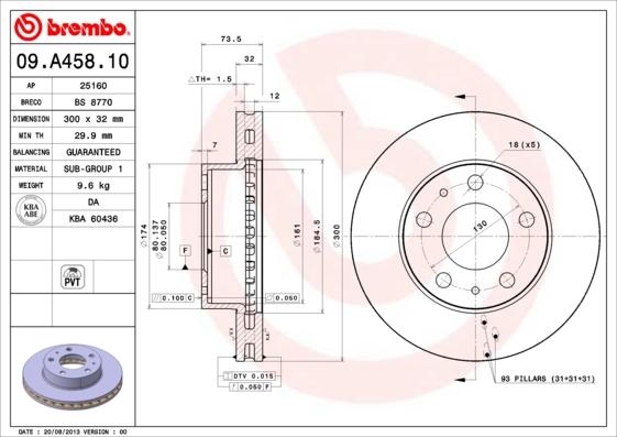 Breco BS 8770 - Disque de frein cwaw.fr