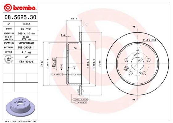 Breco BS 7491 - Disque de frein cwaw.fr