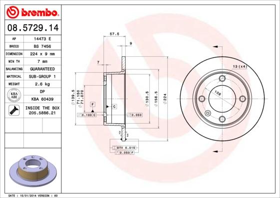 Breco BS 7456 - Disque de frein cwaw.fr