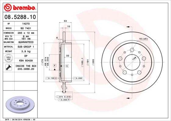 Breco BS 7401 - Disque de frein cwaw.fr