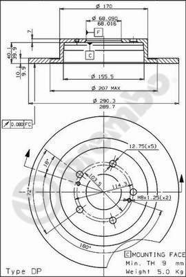 Breco BS 7403 - Disque de frein cwaw.fr