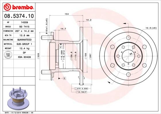 Breco BS 7415 - Disque de frein cwaw.fr