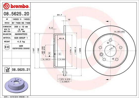 Breco BS 7488 - Disque de frein cwaw.fr