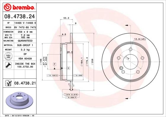 Breco BS 7472 - Disque de frein cwaw.fr